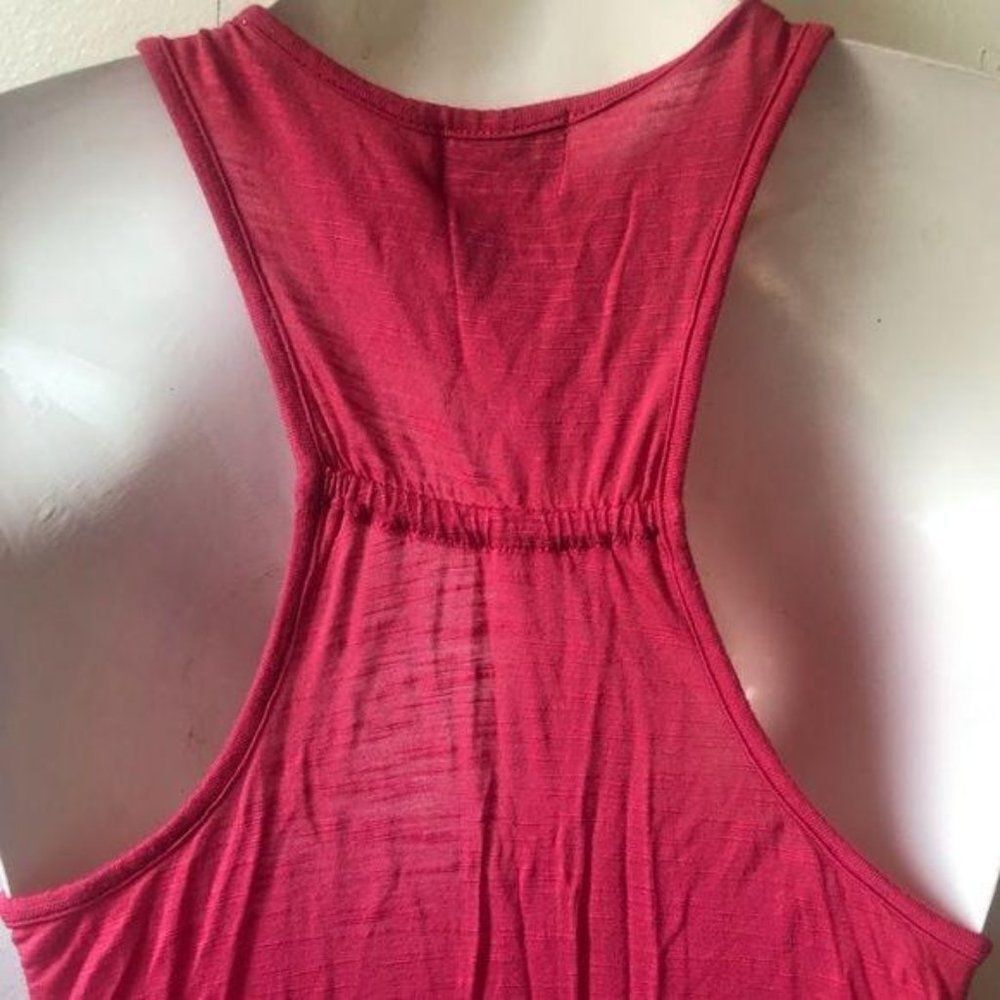 Eyelash Couture Ruffle Tank Top Pink Small - Picture 6 of 9